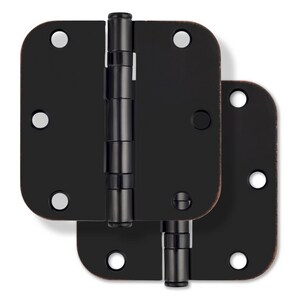 3-1/2 in. Steel Ball Bearing Door Hinge in Oil Rubbed Bronze (Pack of 2)