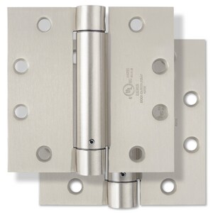 4-1/2 in. Steel Spring Door Hinge in Satin Nickel