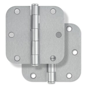 3-1/2 in. Steel Door Hinge in Satin Chrome (Pack of 2)