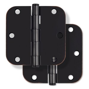 3-1/2 in. Steel Door Hinge in Oil Rubbed Bronze (Pack of 2)