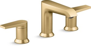 Two Handle Widespread Bathroom Sink Faucet in Vibrant<REG/> Brushed Moderne Brass