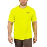 Milwaukee® WORKSKIN LW SHORT SLV HI VIS M M414HVM at Pollardwater