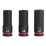 Milwaukee® SHOCKWAVE™ 3PC 1/2 DRV METRIC DP 6 PNT SOC SET M49667025 at Pollardwater