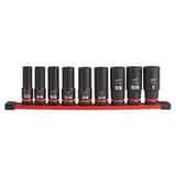 Milwaukee® SHOCKWAVE™ 9PC 1/2 DRV SAE DP 6 PNT SOC SET M49667022 at Pollardwater