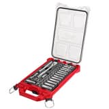 Milwaukee® PACKOUT™ 3/8 in. Ratchet and Socket Set 1-Tool M48229482 at Pollardwater