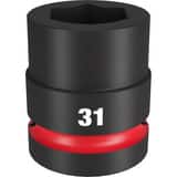 Milwaukee® SHOCKWAVE™ 1 DRV 31MM STD 6 PNT SOC M49666596 at Pollardwater