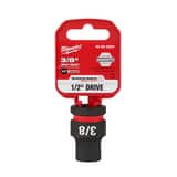 Milwaukee® SHOCKWAVE™ 1/2 DRV 3/8 STD 6 PNT SOC M49666200 at Pollardwater