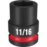 Milwaukee® SHOCKWAVE™ 1/2 DRV 11/16 STD 6 PNT SOC M49666205 at Pollardwater