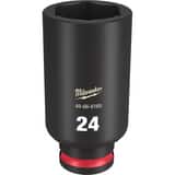 Milwaukee® SHOCKWAVE™ 3/8 DRV 24MM DP 6 PNT SOC M49666165 at Pollardwater