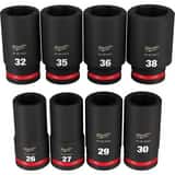 Milwaukee® SHOCKWAVE™ 8PC 3/4 DRV METRIC DP 6 PNT SOC SET M49667020 at Pollardwater