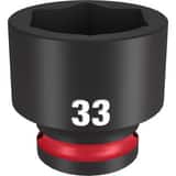 Milwaukee® SHOCKWAVE™ 1/2 DRV 33MM STD 6 PNT SOC M49666265 at Pollardwater