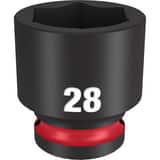 Milwaukee® SHOCKWAVE™ 1/2 DRV 28MM STD 6 PNT SOC M49666260 at Pollardwater