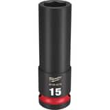 Milwaukee® SHOCKWAVE™ 1/2 DRV 15MM DP 6 PNT SOC M49666276 at Pollardwater