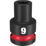 Milwaukee® SHOCKWAVE™ 1/2 DRV 9MM STD 6 PNT SOC M49666241 at Pollardwater