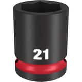Milwaukee® SHOCKWAVE™ 1/2 DRV 21MM STD 6 PNT SOC M49666253 at Pollardwater