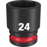 Milwaukee® SHOCKWAVE™ 1/2 DRV 24MM STD 6 PNT SOC M49666256 at Pollardwater