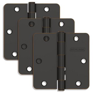 3.5 HINGE 1/4 RAD AGBR 3/PK