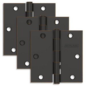 3.5 HINGE SQ AGBR 3/PK