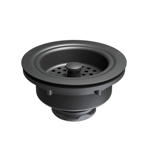 3-1/2 in. Basket Strainers in Matte Black