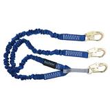 FallTech 4-1/2 ft. to 6 ft. Energy Absorbing Lanyard, Double-leg with Steel Snap Hooks F8240Y at Pollardwater