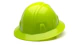 Armateck Type 1 Class E, Size 6.5-8, Full Brim Hard Hat, Hi-Vis Green ARM1444GR at Pollardwater
