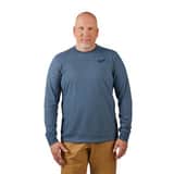 Milwaukee® HYBRID WORK TEE - LS BLUE 3X M604BL3X at Pollardwater