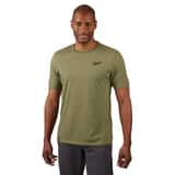 Milwaukee® Free-Flex HYBRID WORK TEE - SS GREEN L M603GNL at Pollardwater