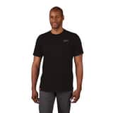 Milwaukee® Free-Flex HYBRID WORK TEE - SS BLACK L M603BL at Pollardwater