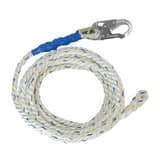FallTech Premium Polyester Blend Vertical Lifeline with Back-Spliced End & Alloy Steel Snap Hook, 50 ft. F8150 at Pollardwater