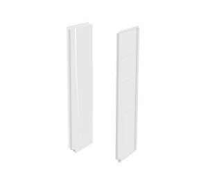 23 X 74 in. Shower Side Wall Set in White