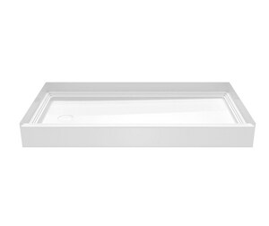 60 in. x 30 in. Shower Base with Left Drain in White
