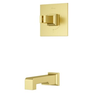 Metal Tub Spout in Brushed Gold