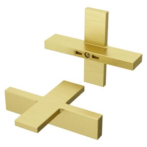 VERVE CROSS HDL KIT FOR W/SPRD RT & TSTC SHOWER IN BRUSHED GOLD