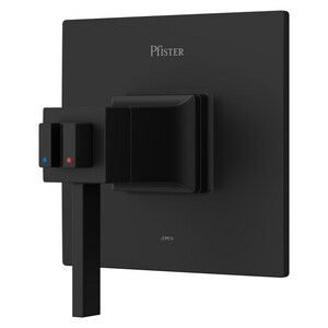 Single Handle Thermostatic Valve Trim in Matte Black