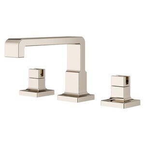 Two Handle Widespread Bathroom Sink Faucet in Polished Nickel (Handles Sold Separately)