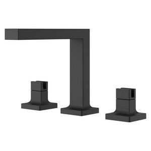 Two Handle Widespread Bathroom Sink Faucet in Matte Black (Handles Sold Separately)