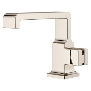 Single Handle Monoblock Bathroom Sink Faucet in Polished Nickel (Handle Sold Separately)