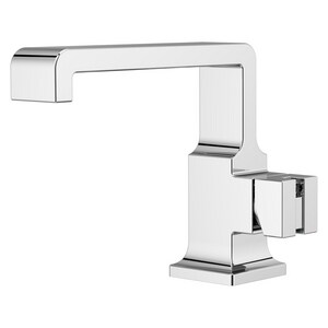 Single Handle Monoblock Bathroom Sink Faucet in Polished Chrome (Handle Sold Separately)