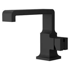 Single Handle Monoblock Bathroom Sink Faucet in Matte Black (Handle Sold Separately)
