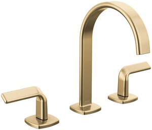 Two Handle Widespread Bathroom Sink Faucet in Brilliance<REG/> Luxe Gold<REG/> (Handles Sold Separately)