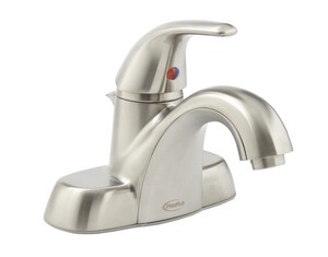 Single Handle Centerset Bathroom Sink Faucet in Brushed Nickel