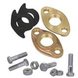 Threaded and Gasket Bronze Meter Flange Adapter Kit AAMF105LBGK2 at Pollardwater