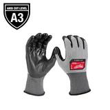 Milwaukee® CUT LEVEL 3 HIGH DEXTERITY POLYURETHANE DIPPED GLOVES XL M48738733 at Pollardwater