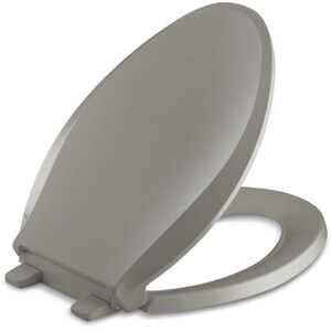 Elongated Closed-Front Toilet Seat with Soft Close and Quick Release in Cashmere