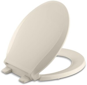 Round Closed Front Toilet Seat in Almond