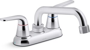 Two Handle Lever Faucet in Polished Chrome