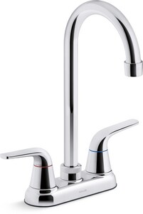 Two Handle Bar Faucet in Polished Chrome