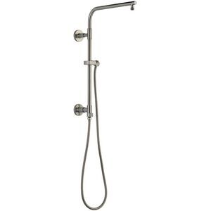 18 in. Shower Rail with Hose in Lumicoat Stainless