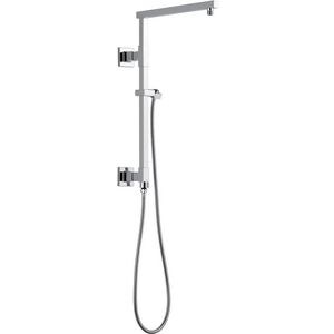 18 in. Shower Rail with Hose in Lumicoat Chrome