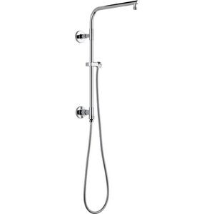 18 in. Shower Rail with Hose in Lumicoat Chrome